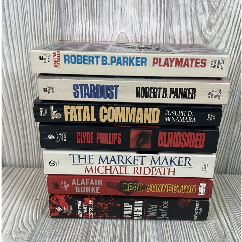 Mystery Thriller Book Lot 7 Paperbacks Robert B Parker Phillip Margolin Burke